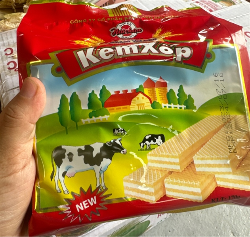 Bánh kem xốp Hải Châu Cream Wafer gói 310g