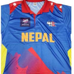 NEPALI CRICKET JERSEY (SIZE L AND LL )