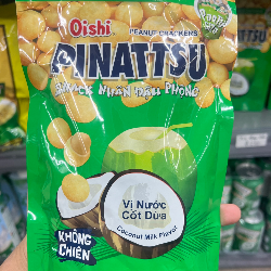 Snack nhân đậu phộng vị nước cốt dừa Pinattsu