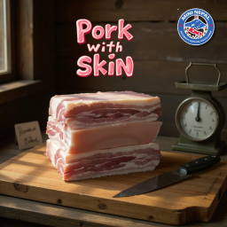 FROZEN PORK WITH SKIN 1kg