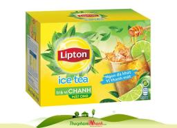 Trà Lipton Ice Tea vị chanh mật ong hộp 192g (16 gói x 12g)