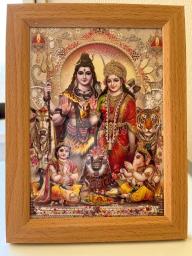 God Shiva & Parbati Picture with frame 